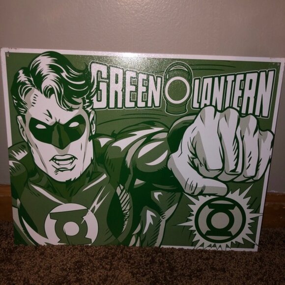 Green Lantern Tin Sign